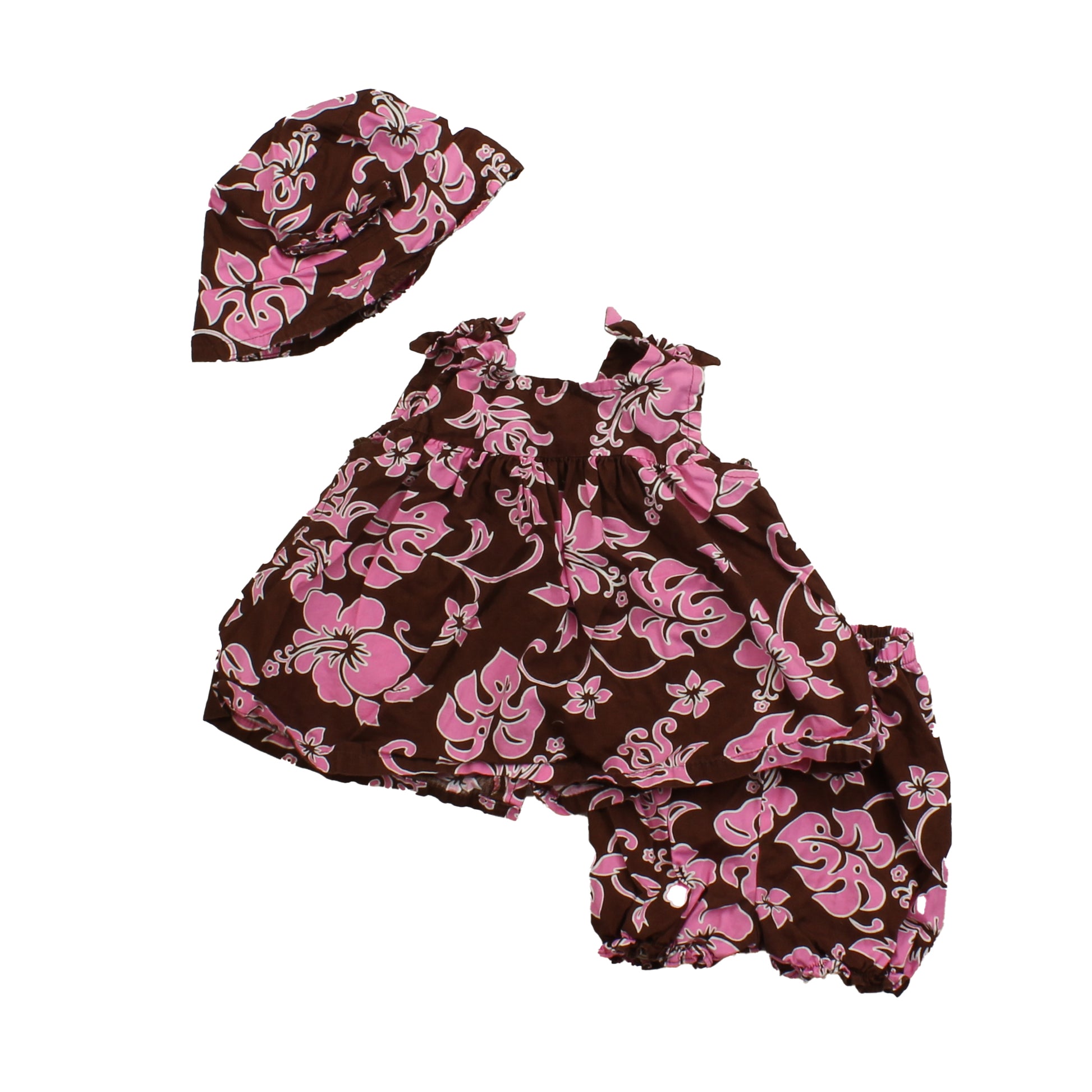 Unknown Brand Girls Brown | Pink Apparel Sets Size: 6 Months Brown | Pink