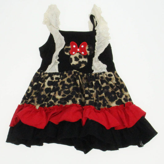Unknown Brand Girls Black | Red Dress Size: 9-12 Months Black | Red
