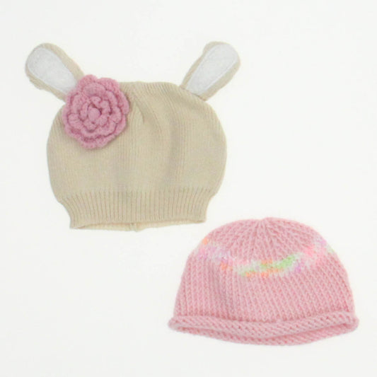 Unknown Brand Girls Pink | Beige Hat Size: New Born Pink | Beige