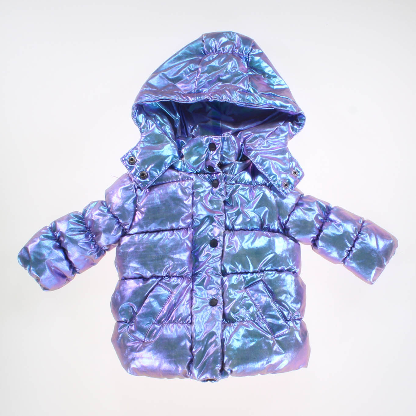 Urban Republic Girls Purple and Blue Metallic Jacket Size: 12 Months Purple and Blue Metallic