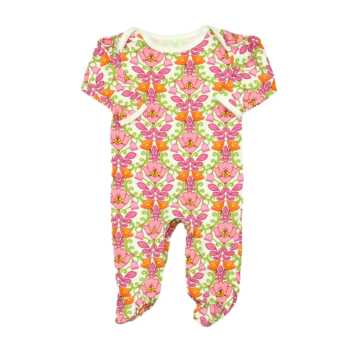 Vera Bradley Baby Girls Pink Floral Long Sleeve Outfit Size: 6-9 Months Pink Floral