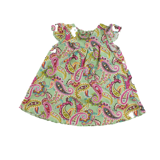 Vera Bradley Baby Girls Green | Pink Dress Size: 9-12 Months Green | Pink