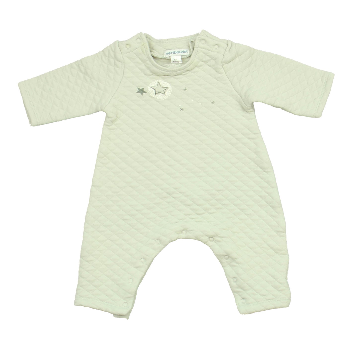 Vertbaudet Unisex Grey Long Sleeve Outfit Size: 6 Months Grey