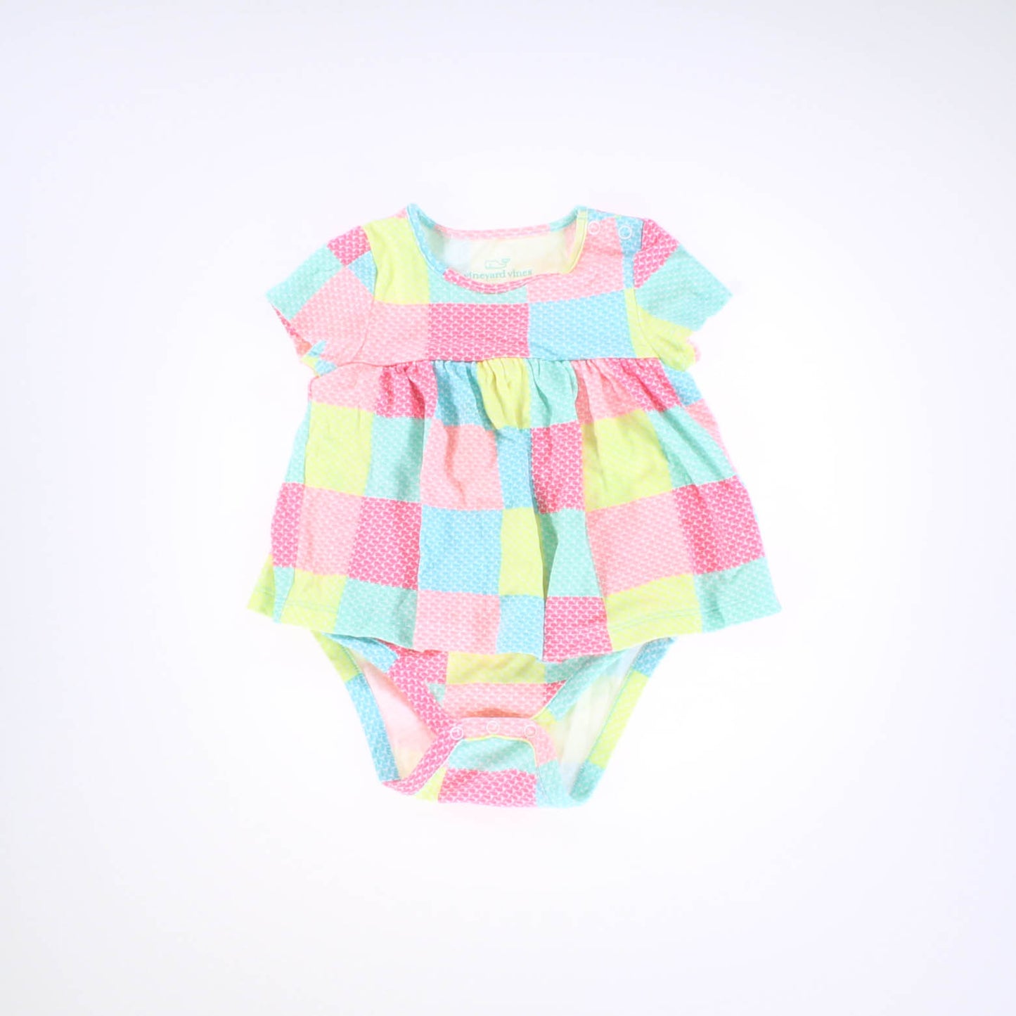 Vineyard Vines Girls Pink | Blue | Yellow Dress Size: 6-12 Months