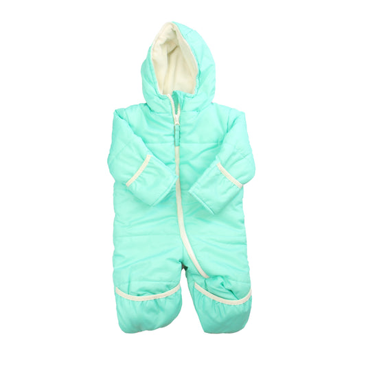 Wippette Kids Unisex Turquoise Snowsuit Size: 3-6 Months Turquoise