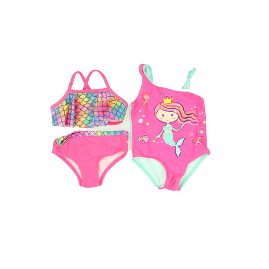 Wonder Nation Girls Pink | Aqua Swimwear Size: 12 Months Pink | Aqua