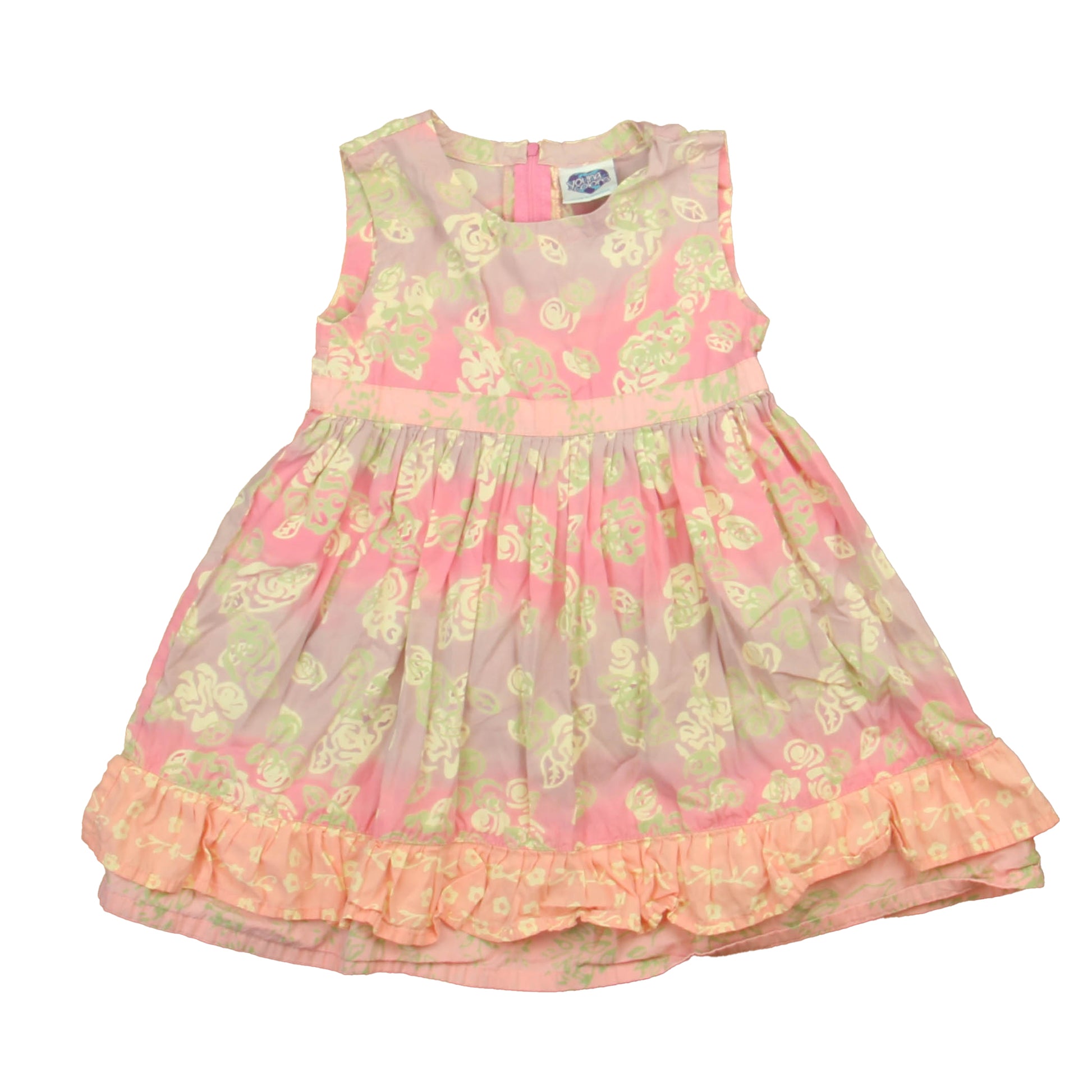 Young Colors Girls Pink | Purple Dress Size: 24 Months Pink | Purple