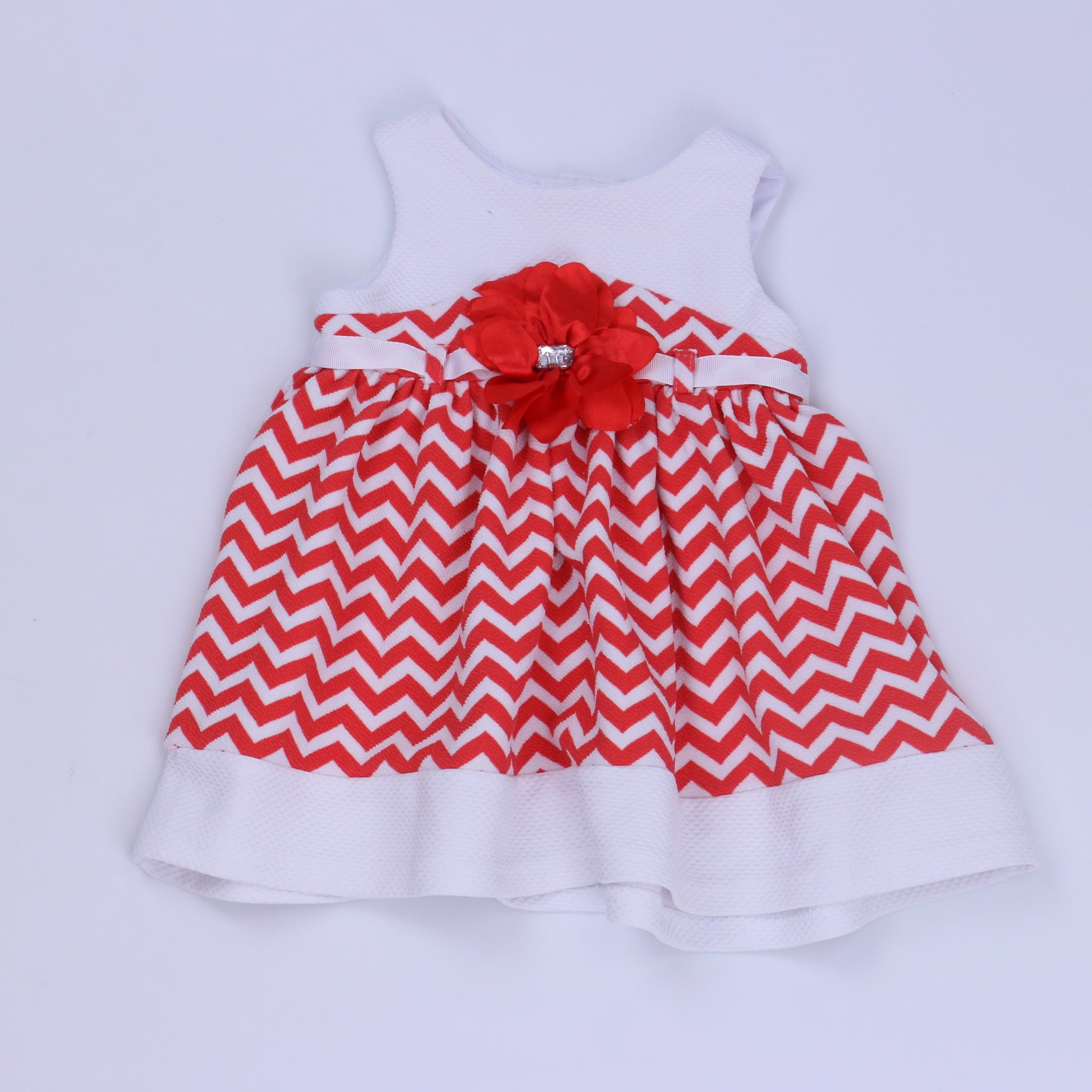 Youngland Girls White | Red Special Occasion Dress Size: 12 Months White | Red