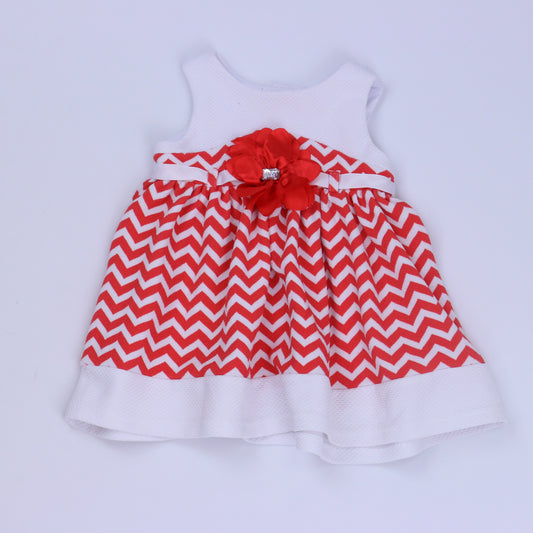Youngland Girls White | Red Special Occasion Dress Size: 12 Months White | Red