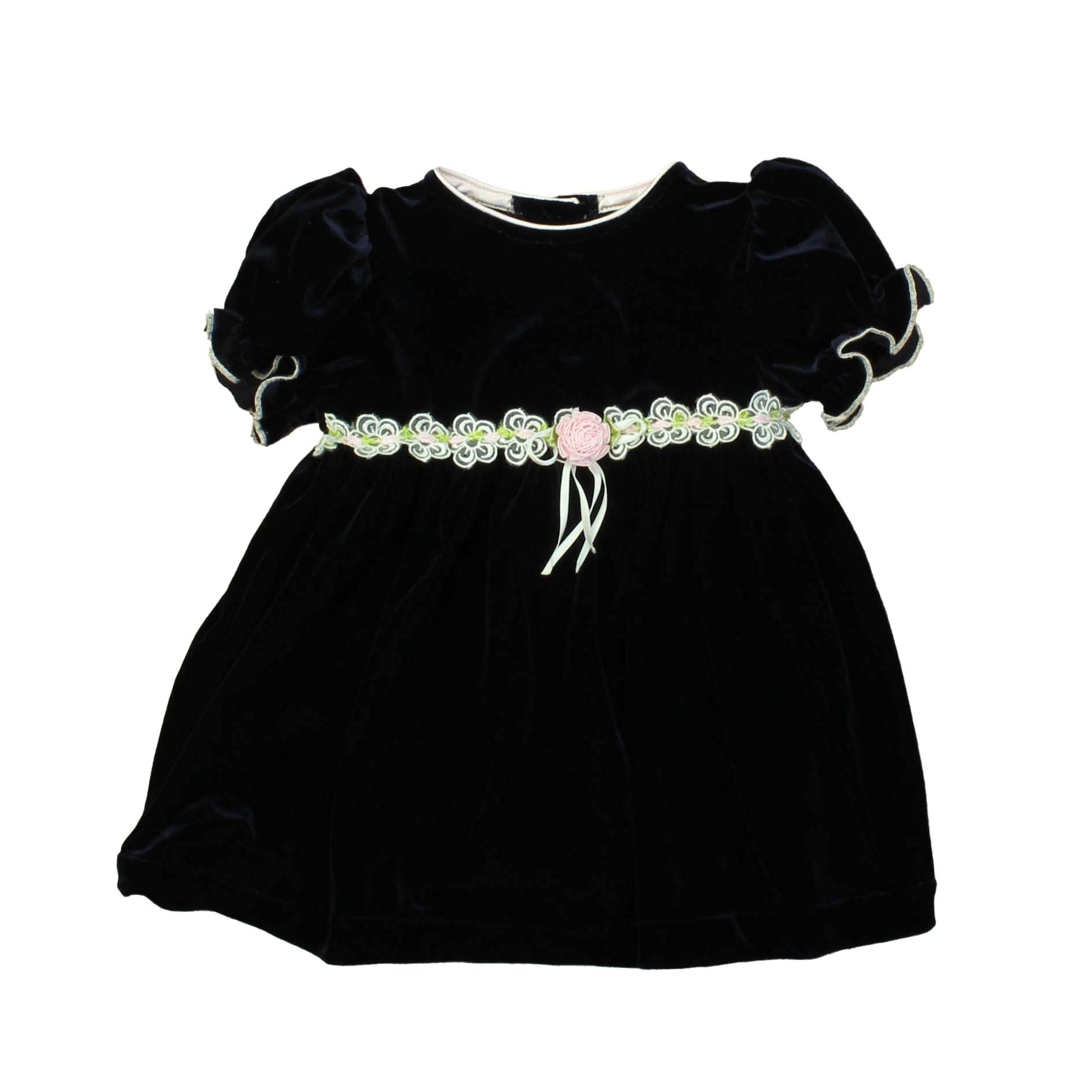 Youngland Girls Blue Special Occasion Dress Size: 12 Months Blue