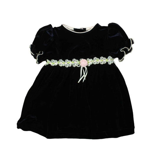 Youngland Girls Blue Special Occasion Dress Size: 12 Months Blue