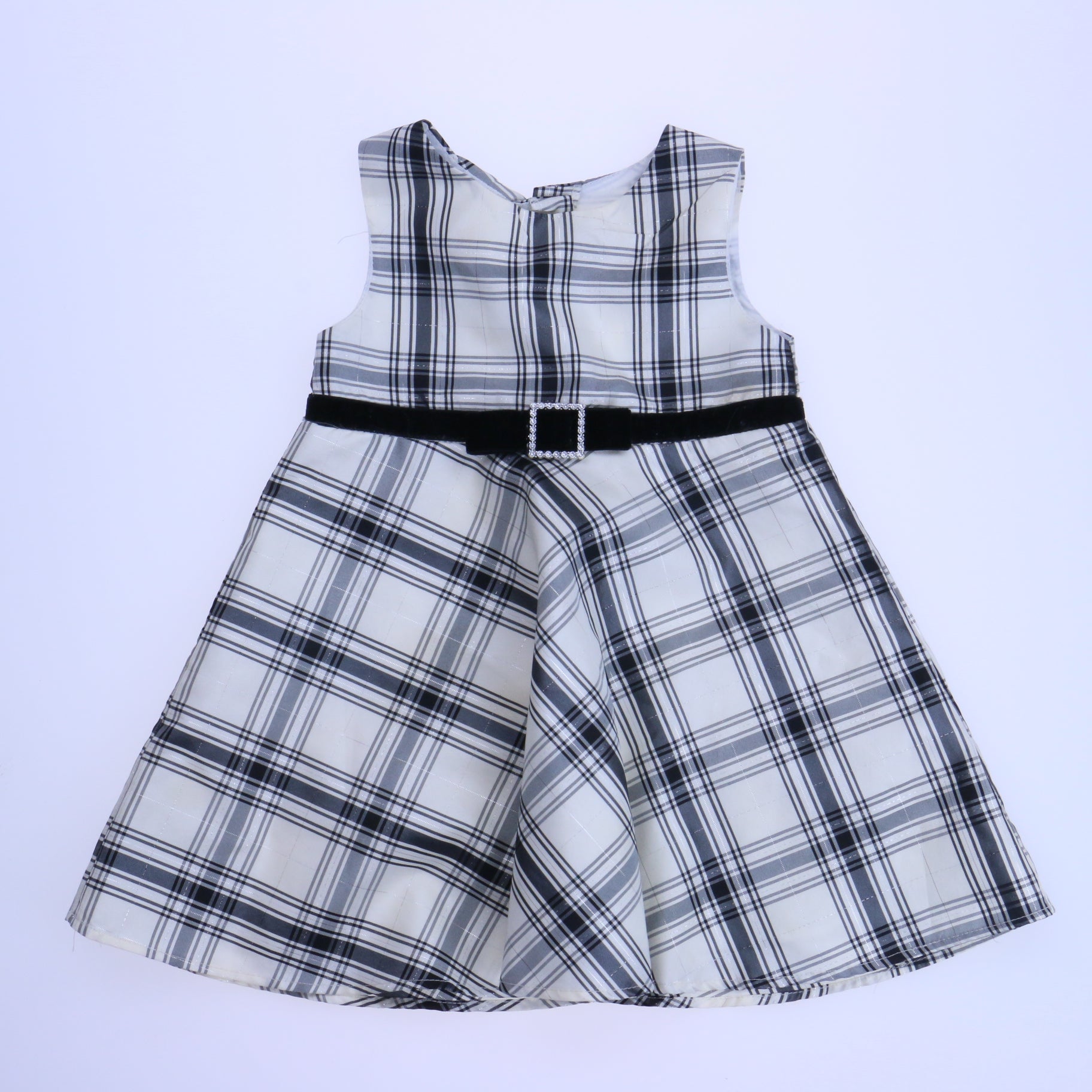 Youngland Girls Ivory | Black Special Occasion Dress Size: 18 Months Ivory | Black