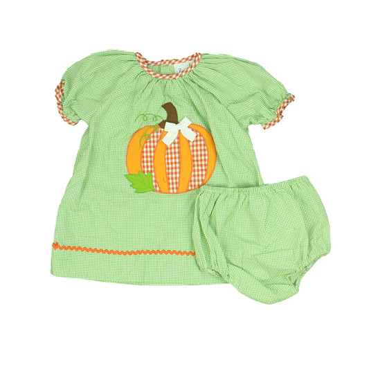 ZU. Girls Green | White Dress Size: 9 Months