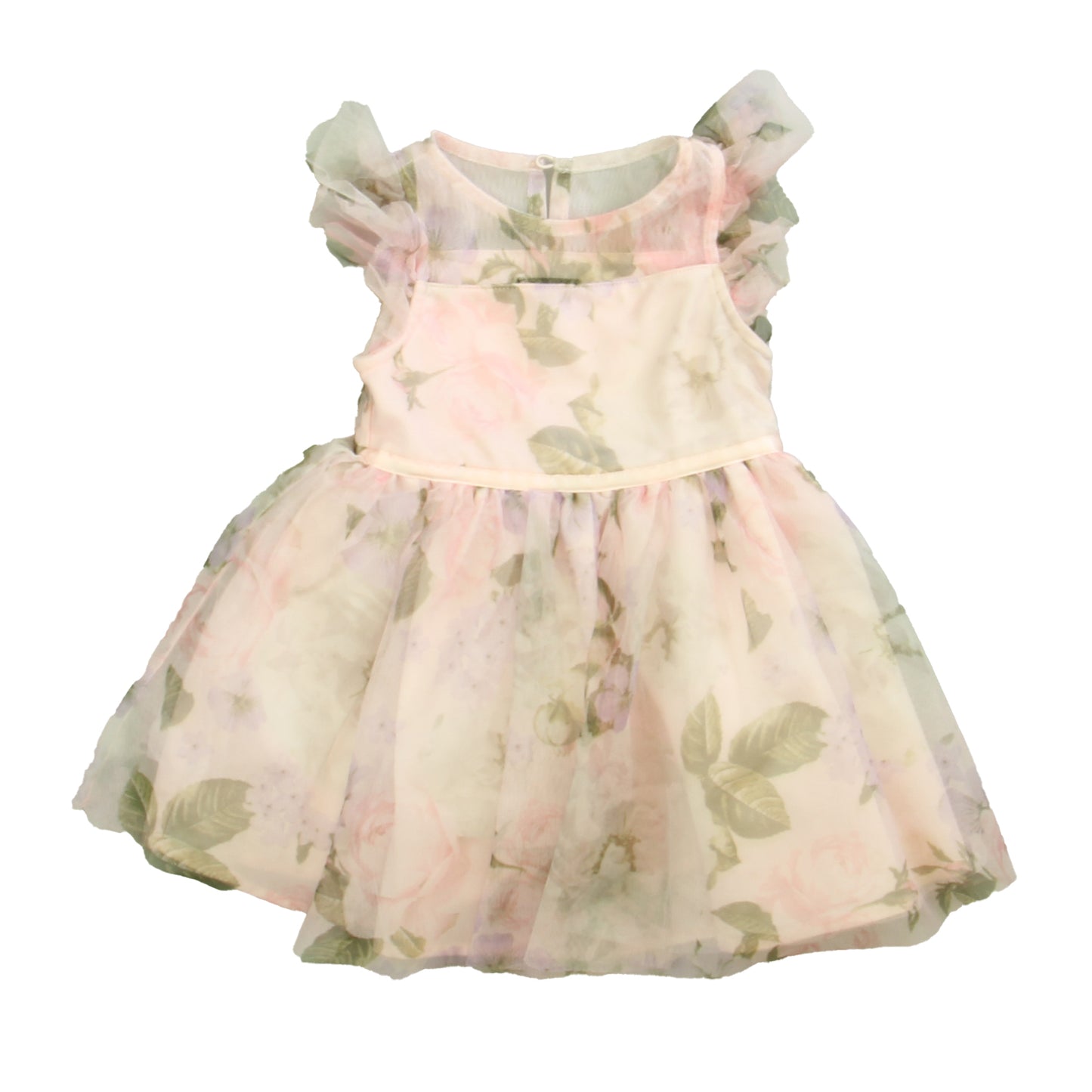 Zenzi Girls Pink Floral Dress Size: 18 Months