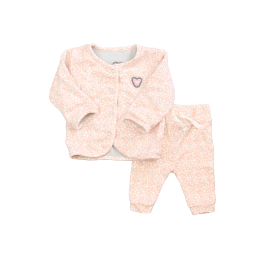 Zero 2 Three Girls Pink | White Apparel Sets Size: 0-1 Months