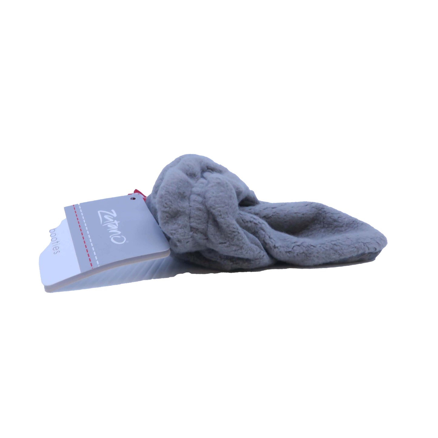 Zutano Unisex Grey Booties Size: 12 Months