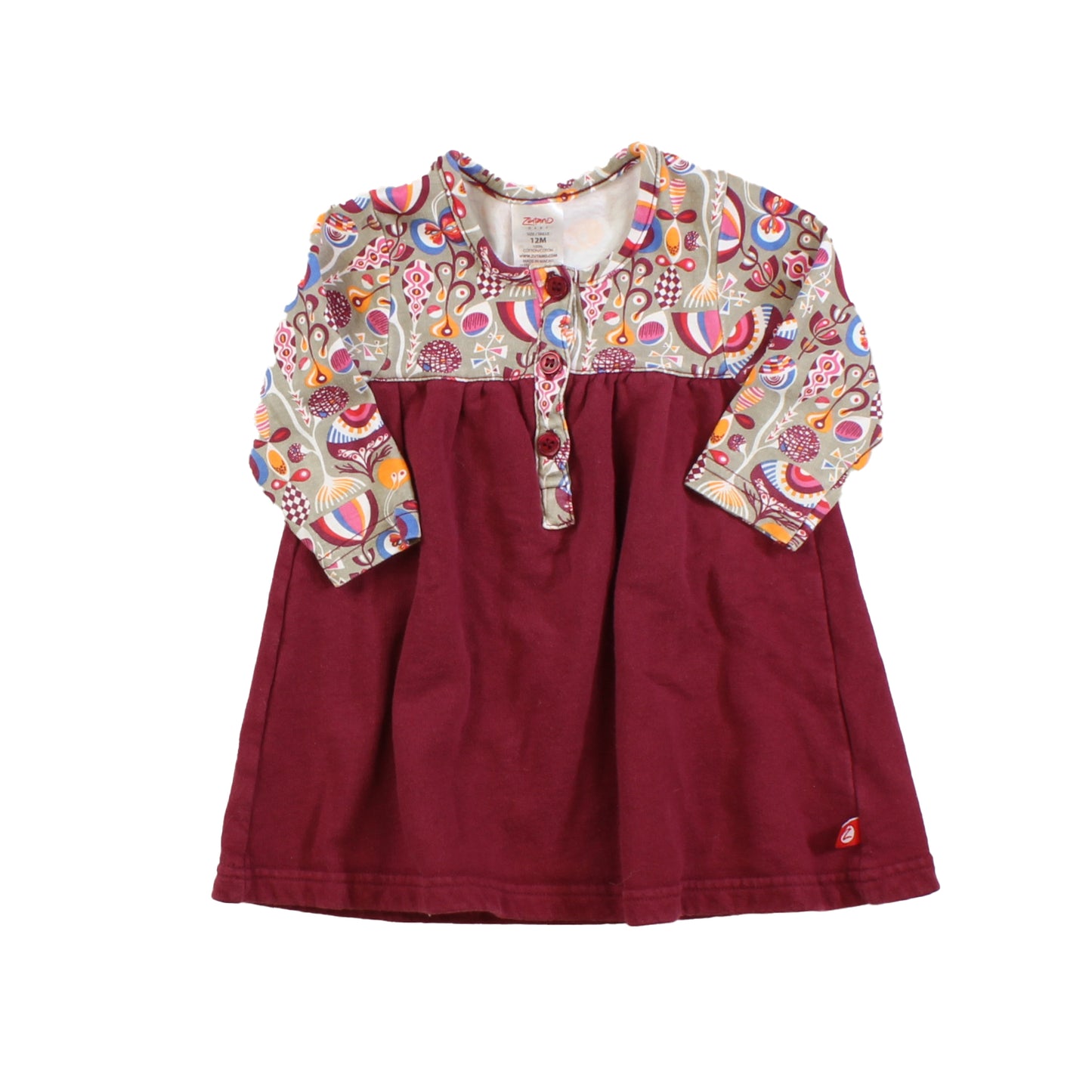 Zutano Girls Red | Green. | Multi Dress Size: 6-12 Months Red | Green. | Multi