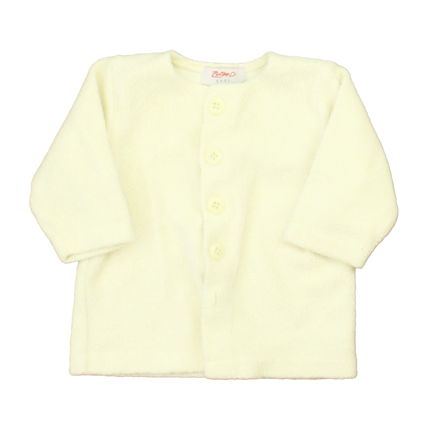 Zutano Unisex Ivory Long Sleeve Shirt Size: 6 Months