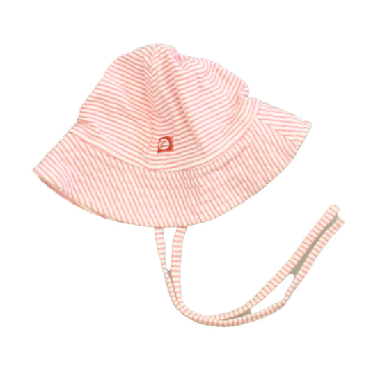 Zutano Girls Pink | White Hat Size: 6 Months Pink | White