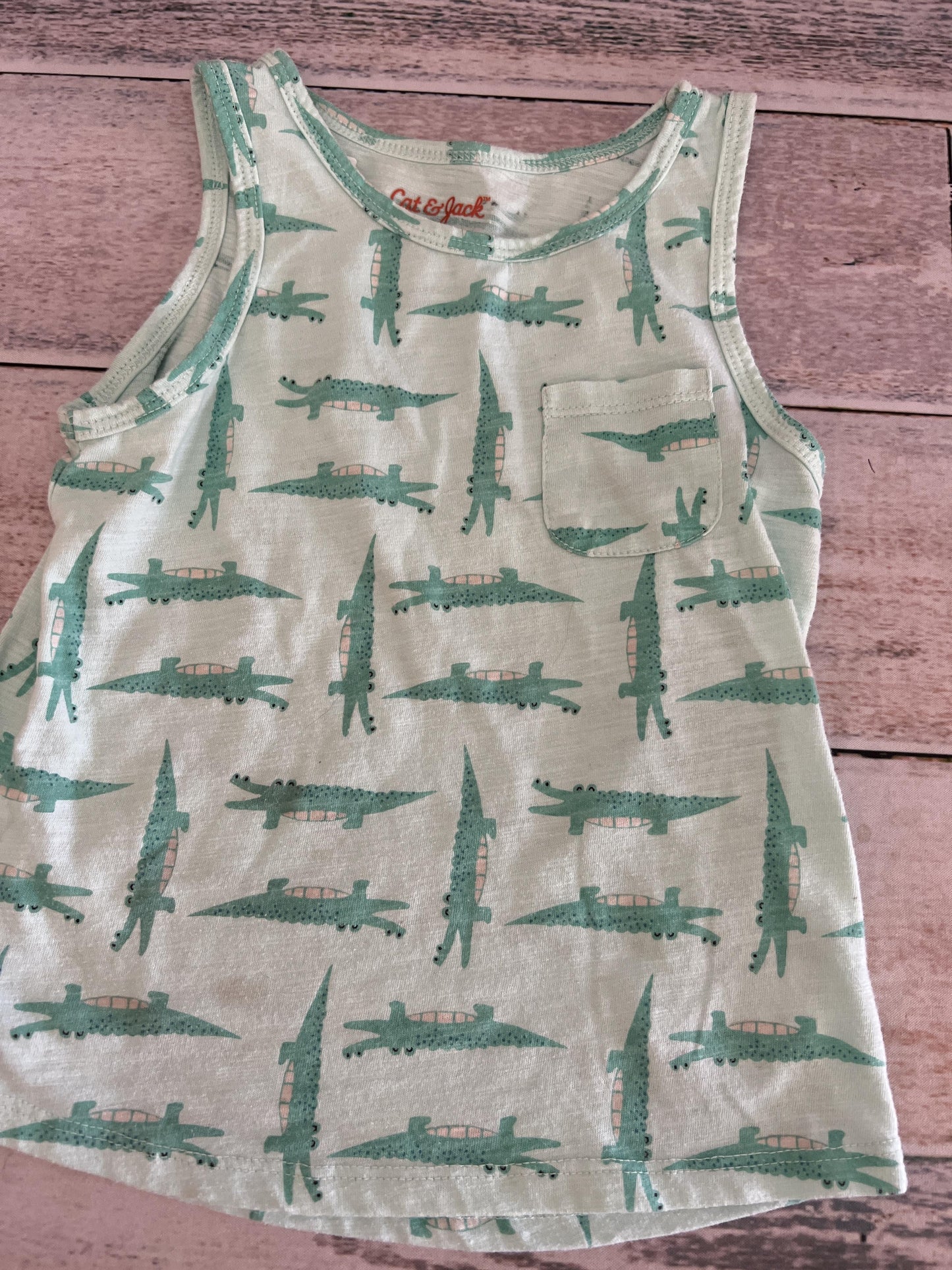 Cat & Jack Girls alligators | Mint Tank Top Size: 5 alligators | Mint