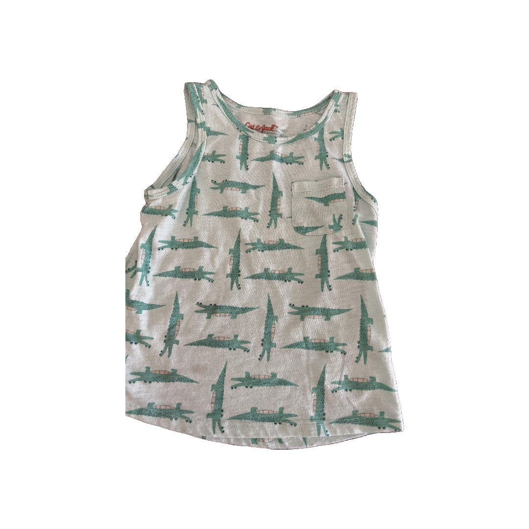 Cat & Jack Girls alligators | Mint Tank Top Size: 5 alligators | Mint