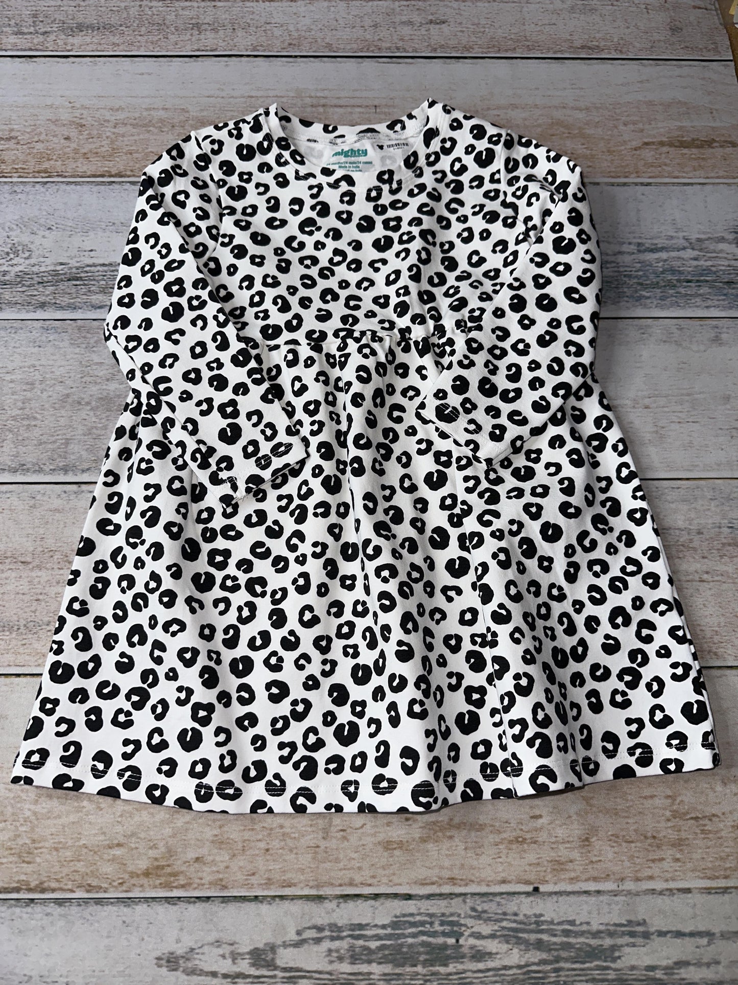 Mighty Goods Girls Animal Print Dress Size: 24 months Animal Print