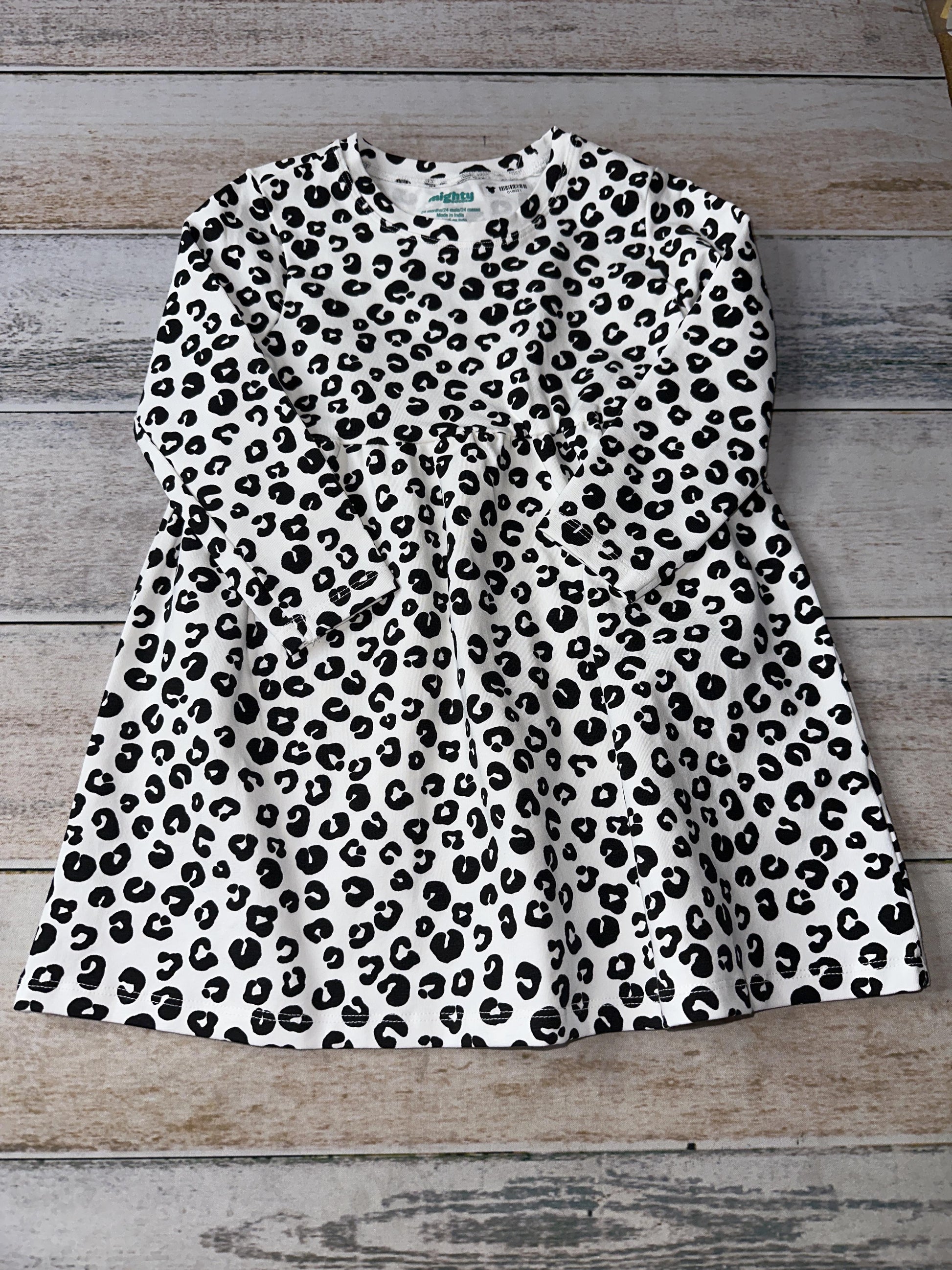 Mighty Goods Girls Animal Print Dress Size: 24 months Animal Print