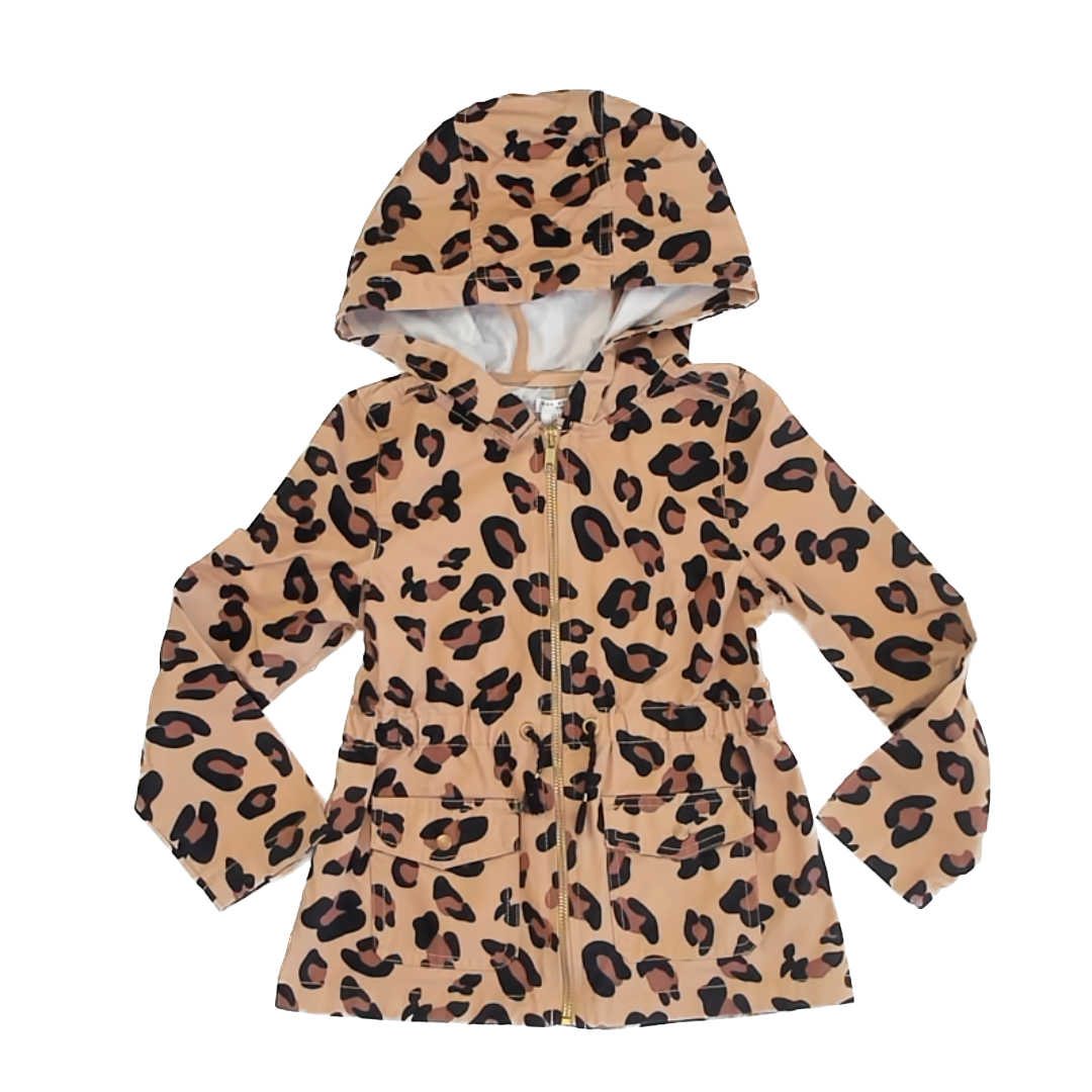 Max Studio Girls Animal Print Jacket Size: 5-6 Years Animal Print