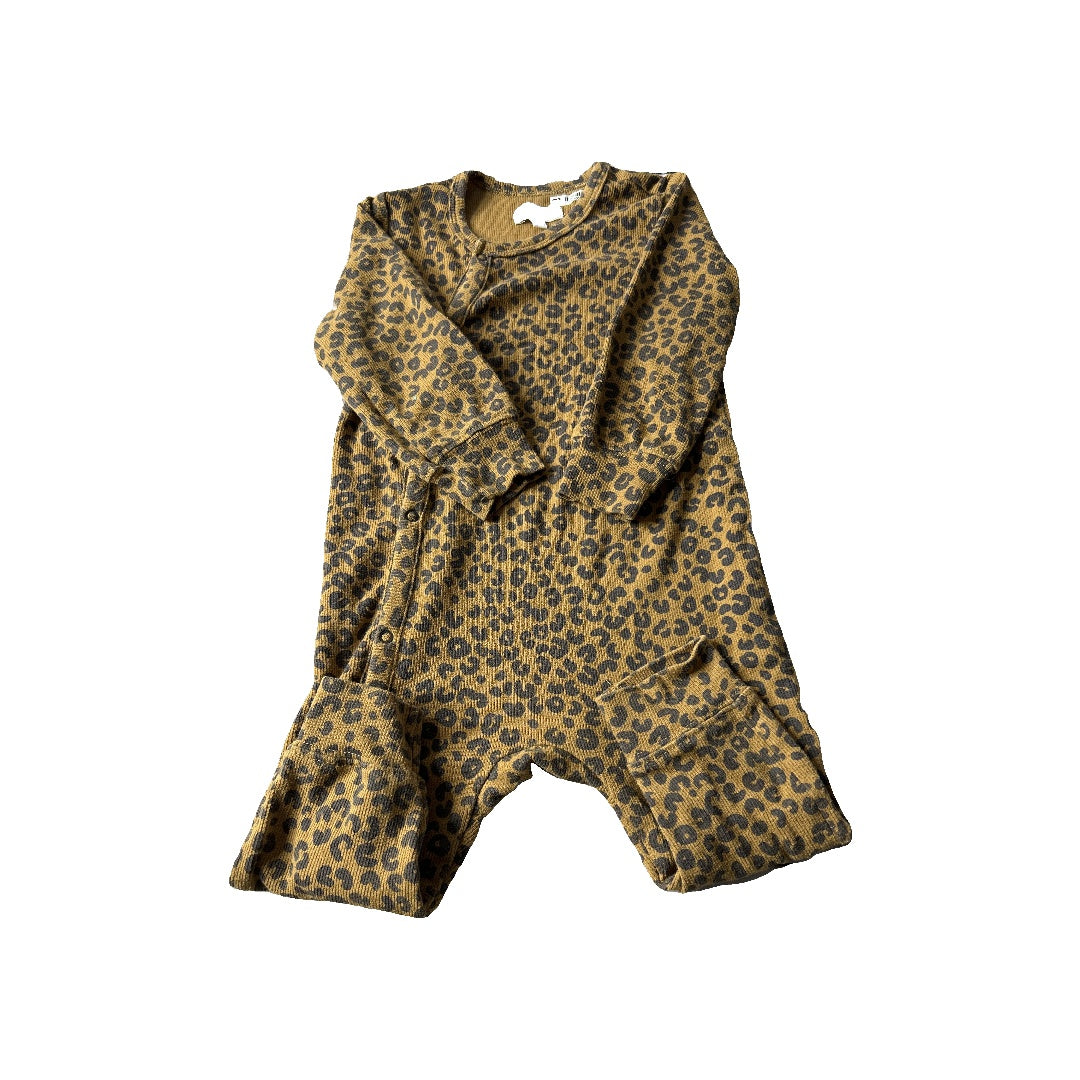 Grayson mini Girls Animal Print Onesie Size: 12-18 months Animal Print