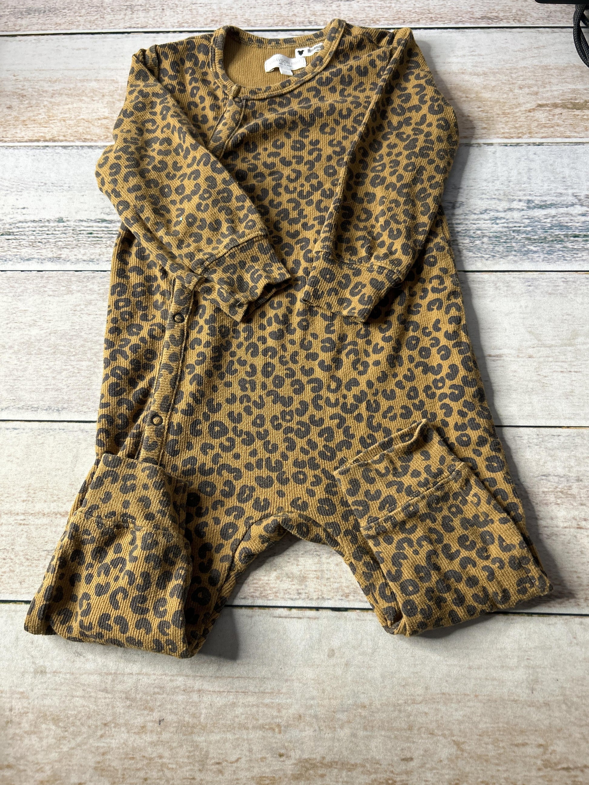Grayson mini Girls Animal Print Onesie Size: 12-18 months Animal Print