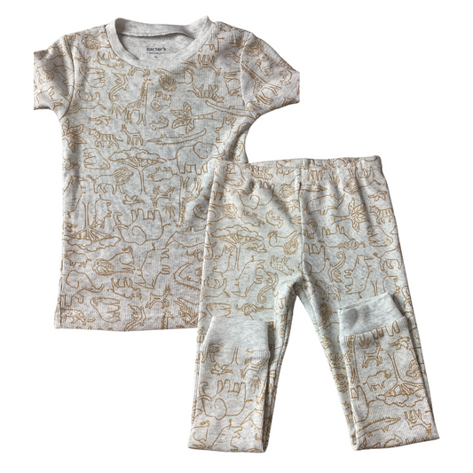 Carters Boys animals 2-piece Pajamas Size: 3T animals