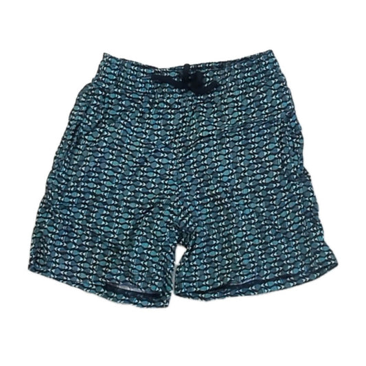 Villebrequin Boys Aqua | Black Fish Trunks Size: 6 Years Aqua | Black Fish