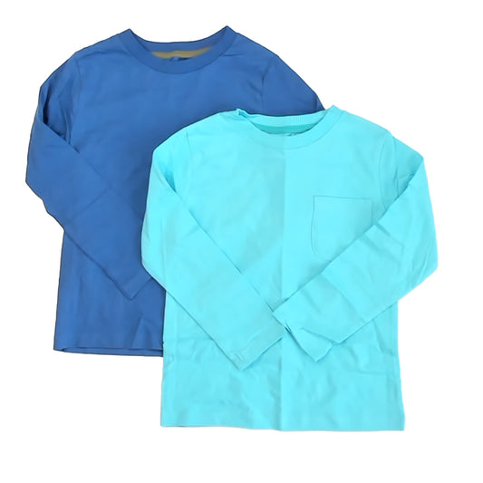 Mightly Boys Aqua | Blue Long Sleeve T-Shirt Size: 2-5T Aqua | Blue