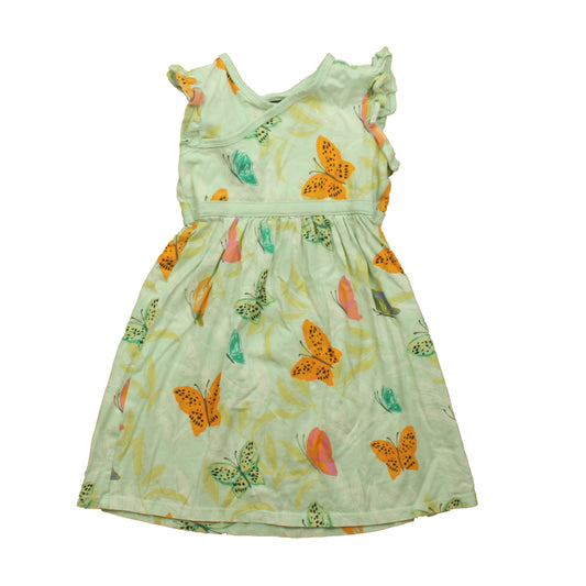 Tea Collection Girls Aqua Butterfly Dress Size: 4T Aqua Butterfly
