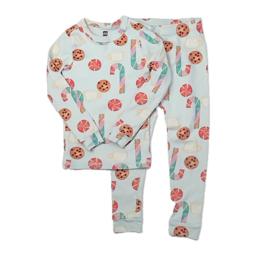 Tea Collection Girls Aqua Cookies 2-piece Pajamas Size: 5T Aqua Cookies