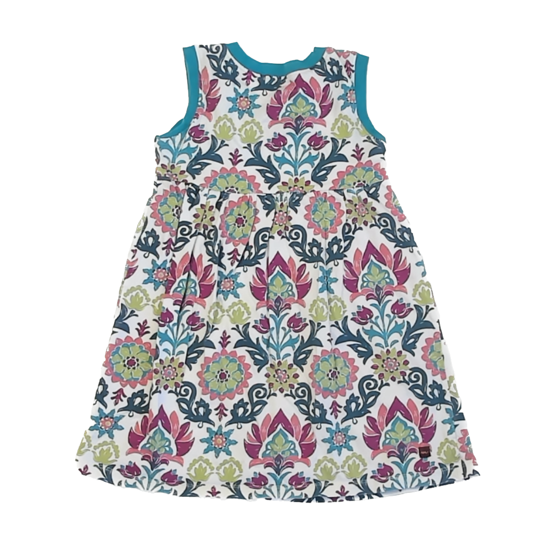 Tea Collection Girls Aqua Design | Short Sleeve Dress Size: 5T Aqua Design | Short Sleeve