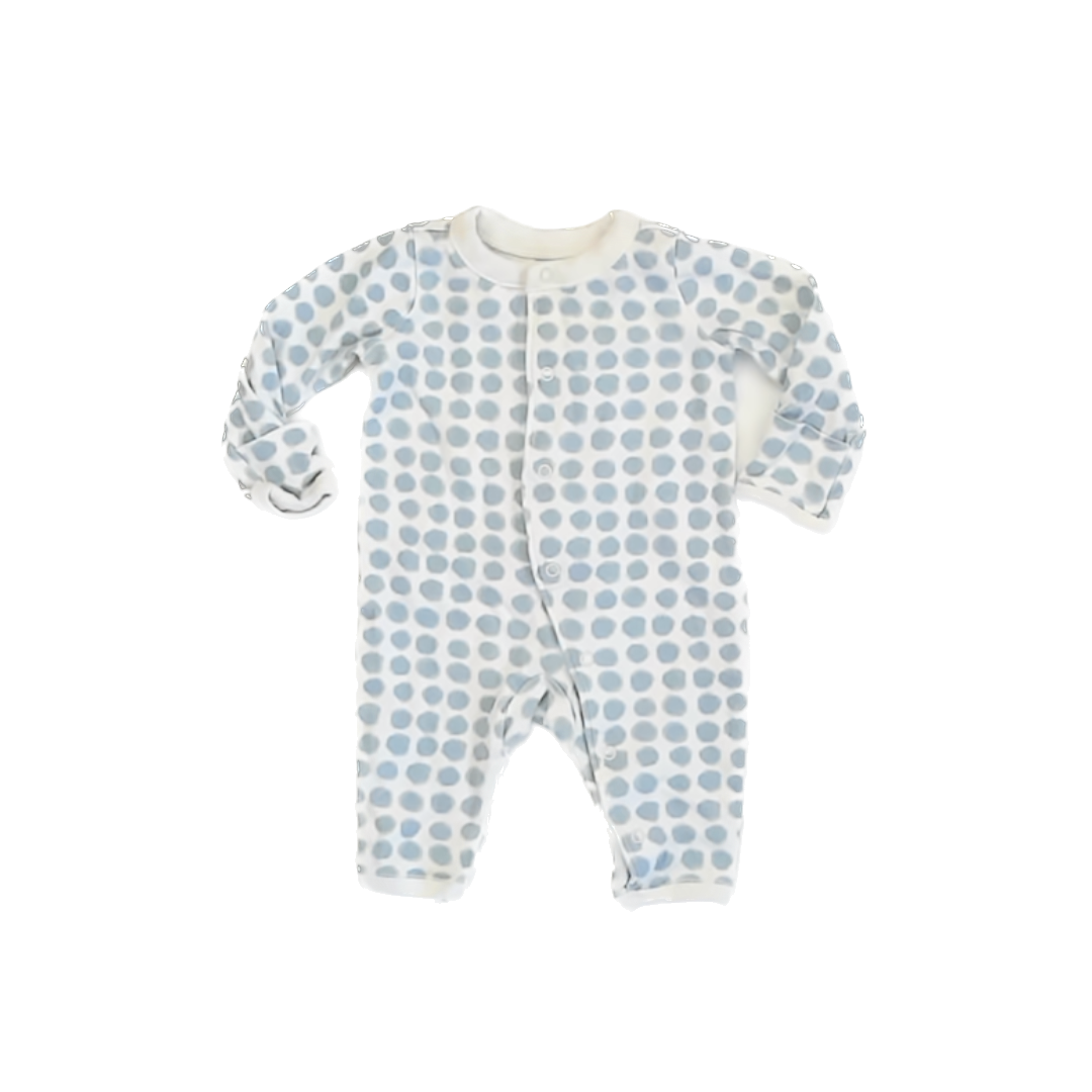 Tea Collection Unisex Aqua Dots Long Sleeve Outfit Size: 0-3 Months Aqua Dots