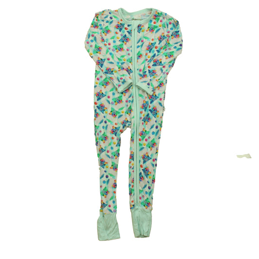 Birdie Bean Girls Aqua Gumball Machine 1-piece Non-footed Pajamas Size: 12-18 Months Aqua Gumball Machine