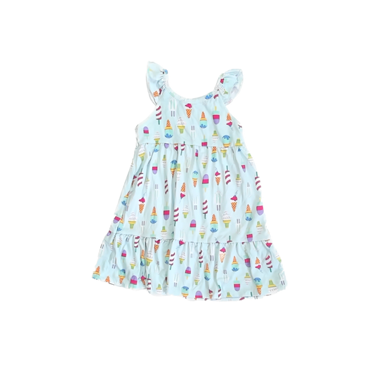 Member's Mark Girls Aqua Ice Cream Dress Size: 3T Aqua Ice Cream