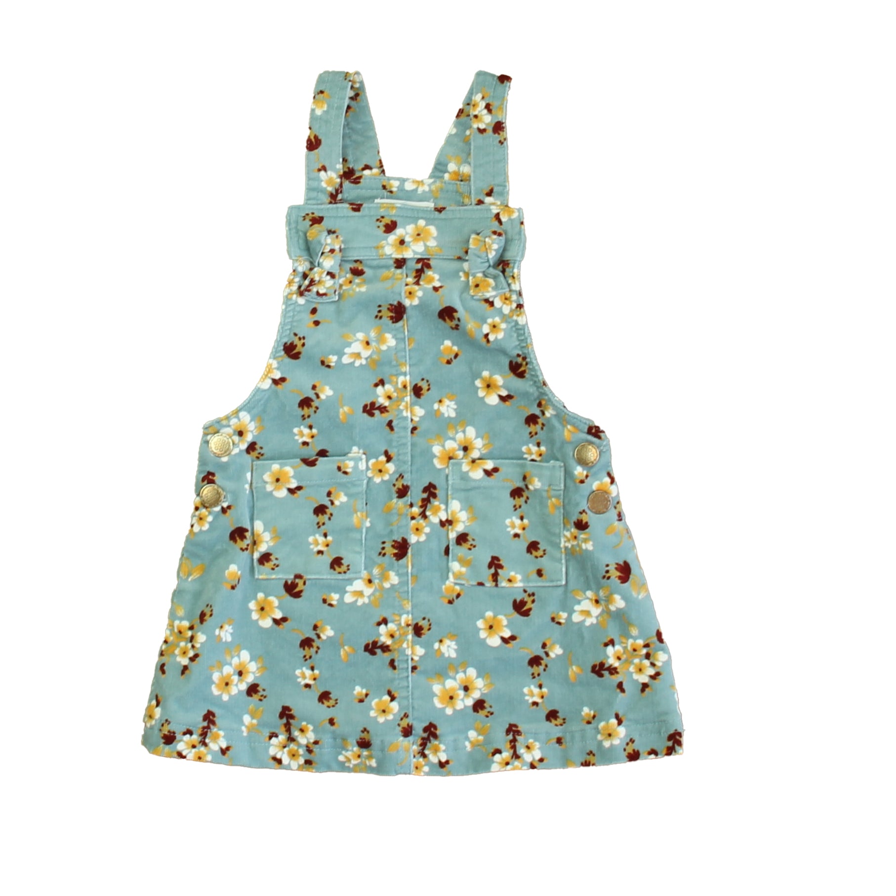 Tahari Girls Aqua | Maroon Floral Jumper Size: 18 Months Aqua | Maroon Floral