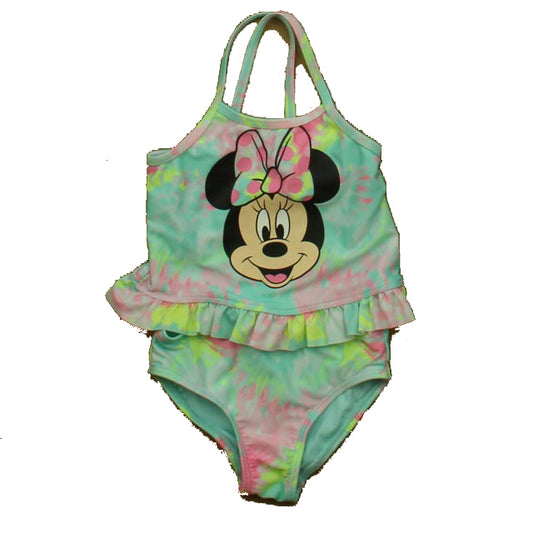 Disney Girls Aqua Minnie 2-piece Swimsuit Size: 2T