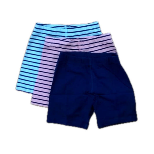 Mightly Girls Aqua | Navy | Pink Shorts Size: 4-5T Aqua | Navy | Pink