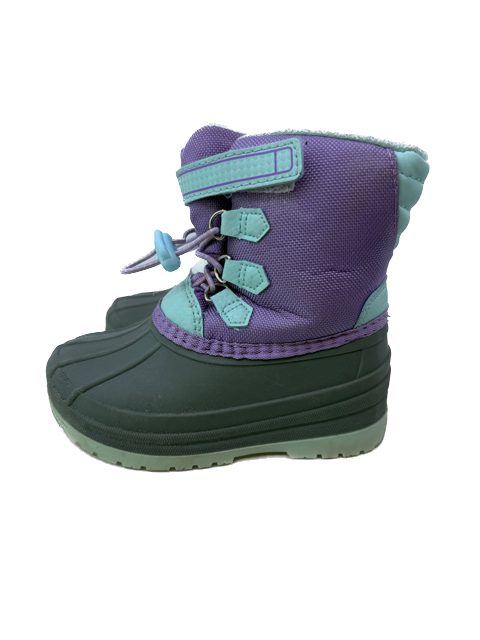 Wonder Nation Girls Aqua | Purple Boots Size: Little Kid 9 Aqua | Purple