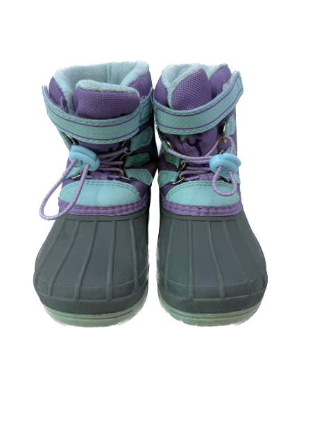 Wonder Nation Girls Aqua | Purple Boots Size: Little Kid 9 Aqua | Purple