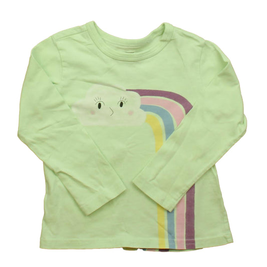Tea Girls Aqua Rainbow Long Sleeve T-Shirt Size: 2T Aqua Rainbow