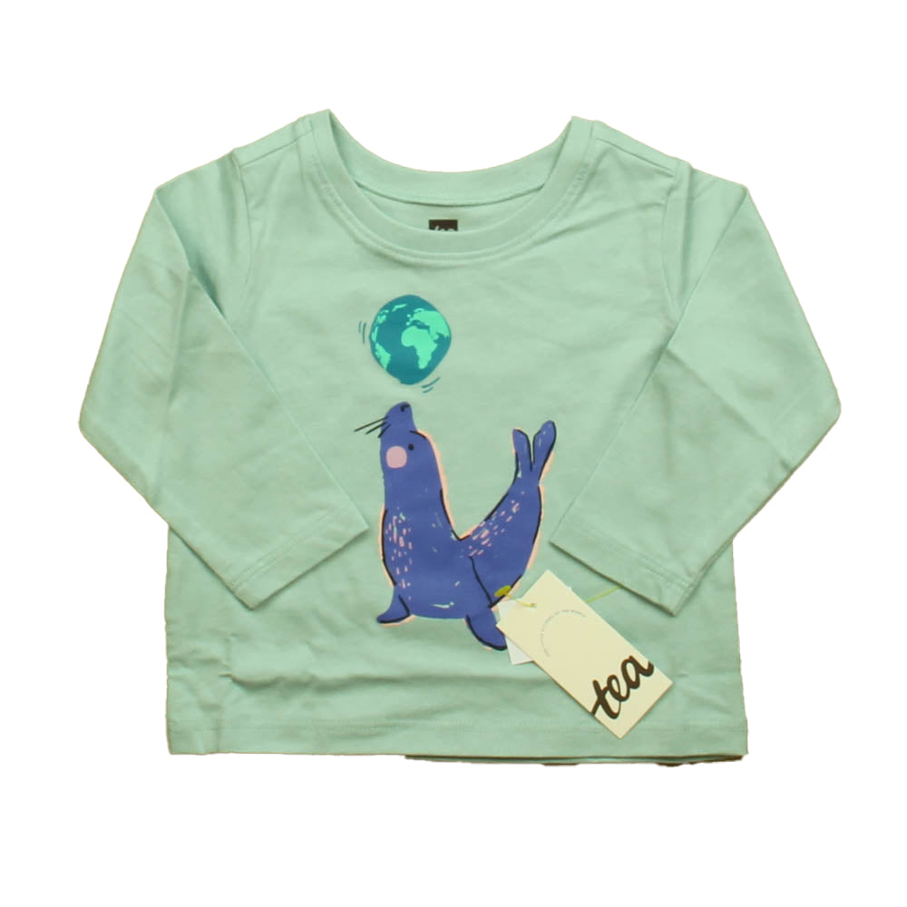 Tea Boys Aqua Seal Long Sleeve T-Shirt Size: 3-6 Months