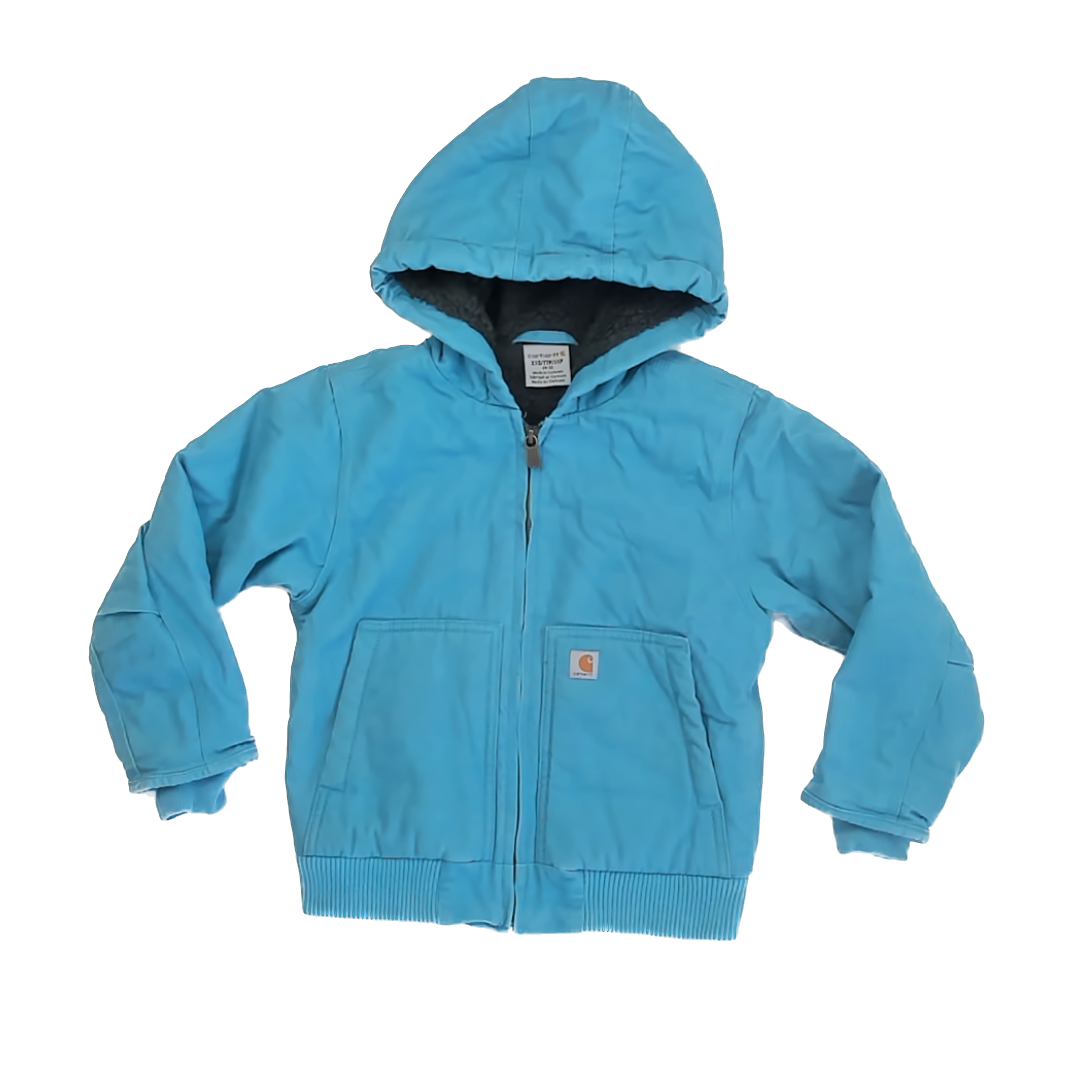 Carhartt Unisex Aqua Sherpa-lined Winter Coat Size: 4-5T Aqua Sherpa-lined