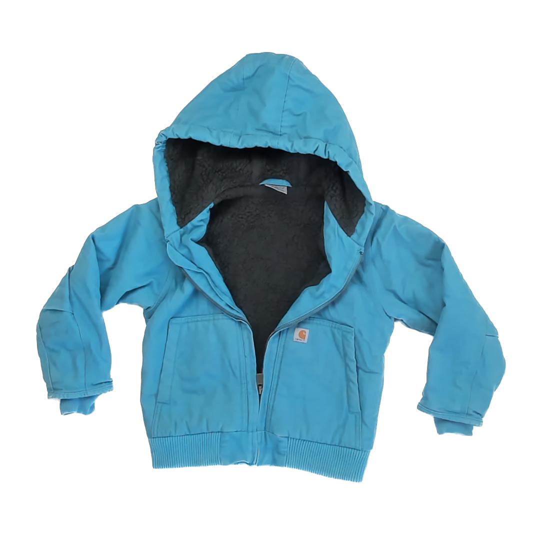 Carhartt Unisex Aqua Sherpa-lined Winter Coat Size: 4-5T Aqua Sherpa-lined