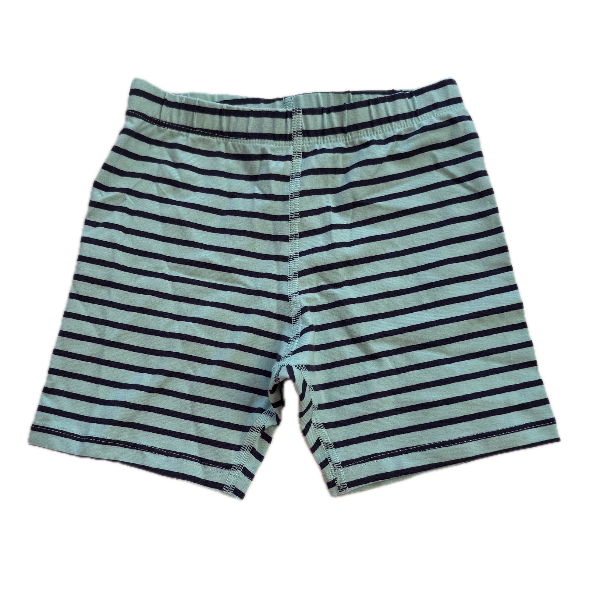 Mightly Girls Aqua Stripe Shorts Size: 6-14 Years Aqua Stripe