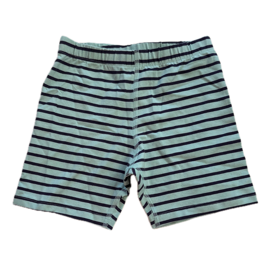Mightly Girls Aqua Stripe Shorts Size: 6-14 Years Aqua Stripe